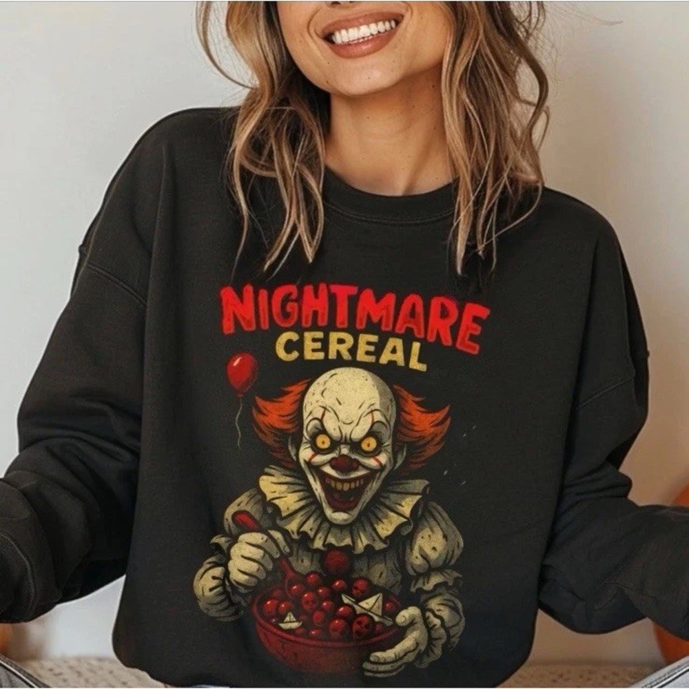 PENNYWISE Halloween‎ Nightmare Cereal Crew Neck Sweater Adult Unisex Medium
